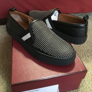 SALE !!!Bally studded women's slip on leather sneaker